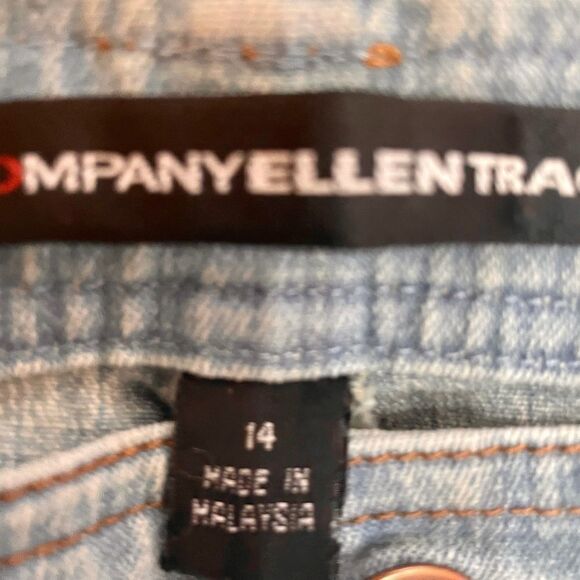 NWT Ellen Tracy Jeans Indigo Style80484203  Size 14 Wide Leg Casual Full - Picture 6 of 13